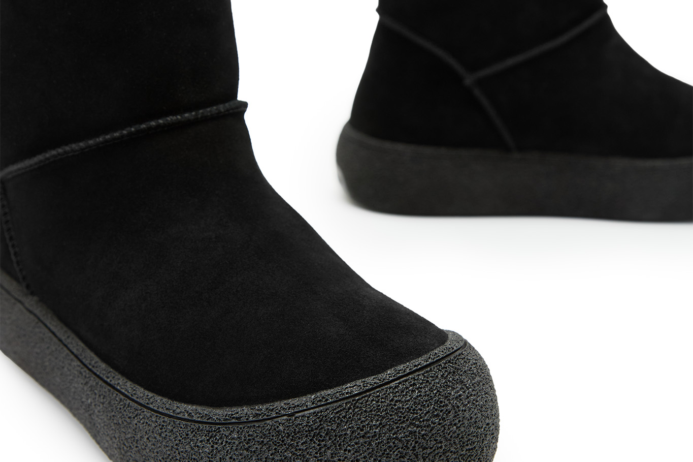 полусапоги 30289AW-0701 черный замша, фото 3